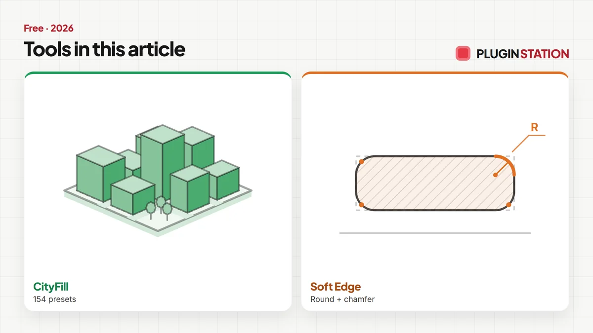 The tools this article covers: CityFill, Soft Edge