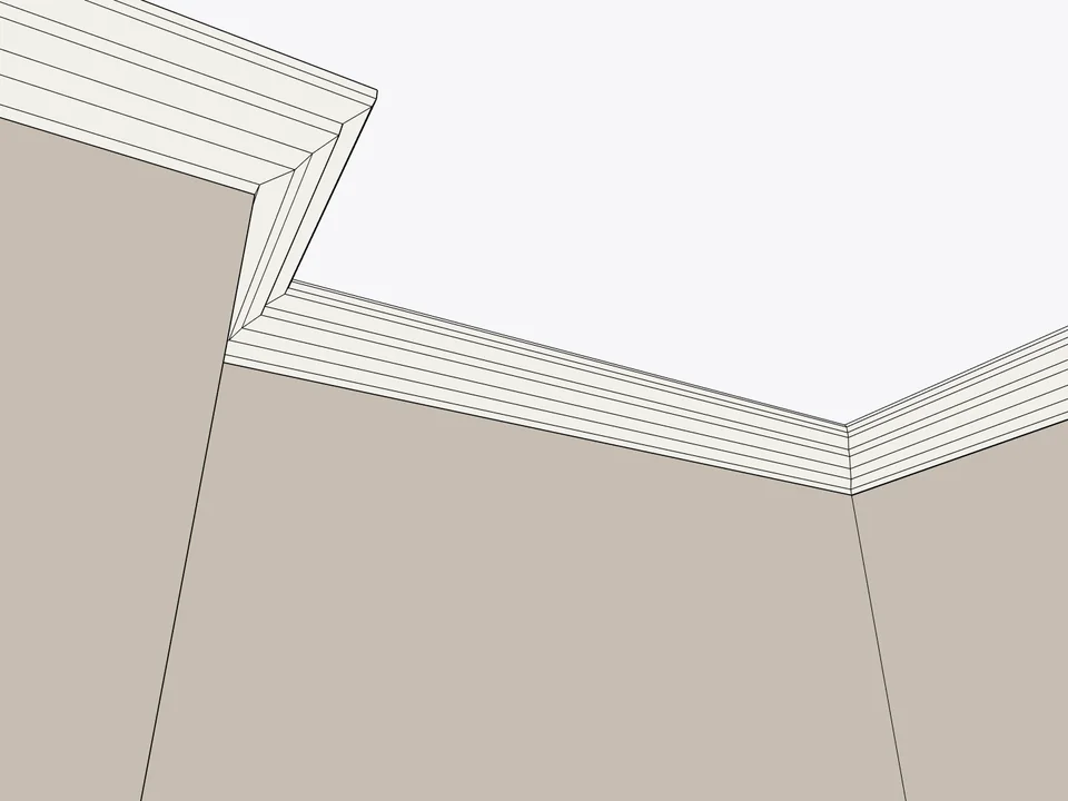Dynamic Skirting — Kartonpiyer de tavan boyunca gönyeli.