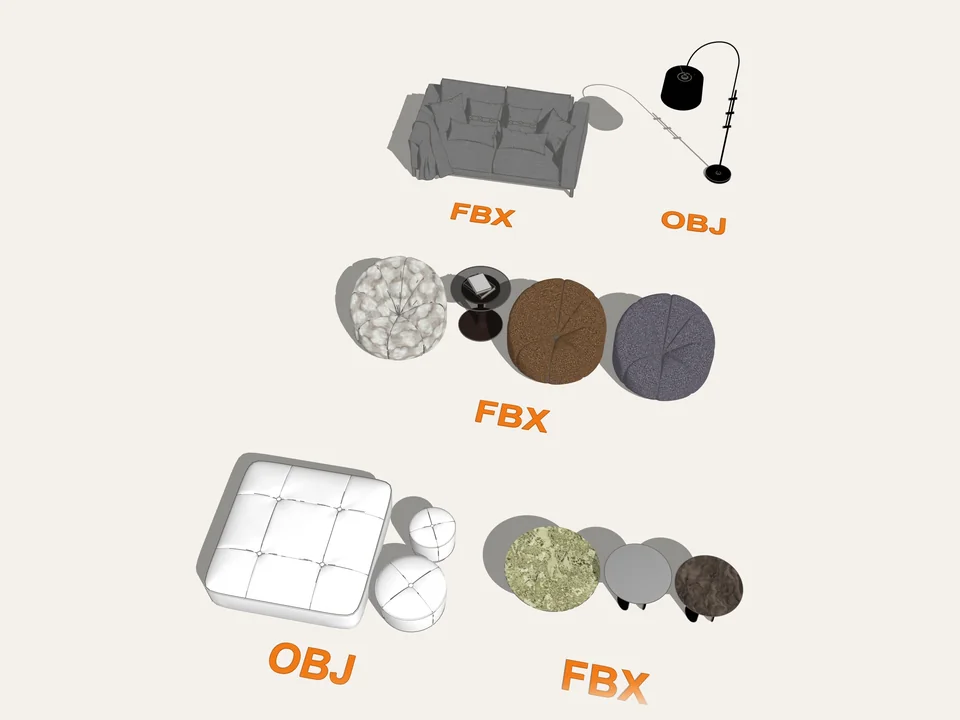 Evrensel Dönüştürücü — FBX, OBJ, 3DS, DAE, STL, GLTF: hepsi açılır.